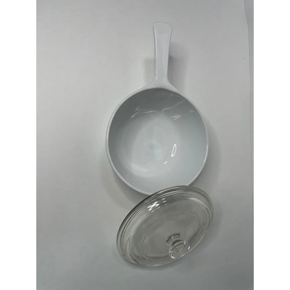 Corning Ware Saucepan 1.5 Pint White Blue Cornflower P-82-B Excellent With Lid